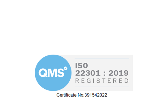ISO 22301 Registered